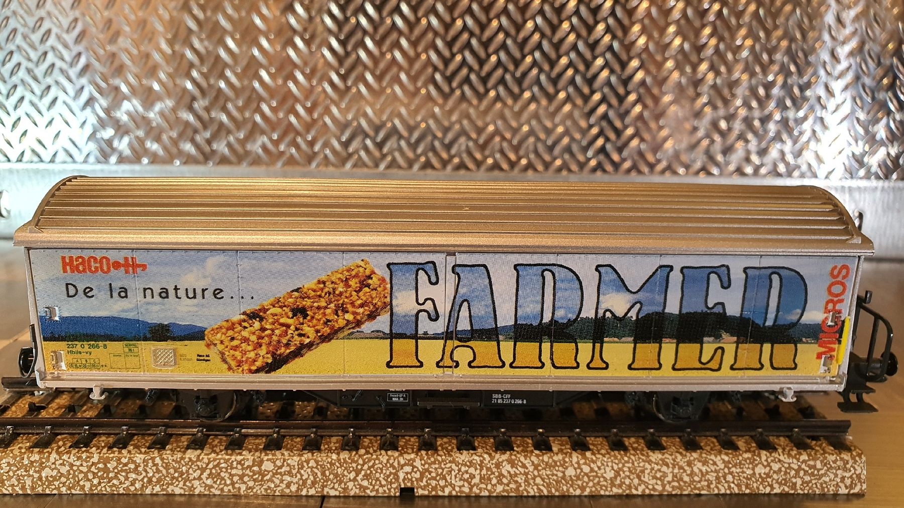 Märklin Modellini di ferrovie: MÄRKLIN H0 GÜTERWAGEN FARMER  – Usato da Männedorf venduto da Modellbau-wyss 2