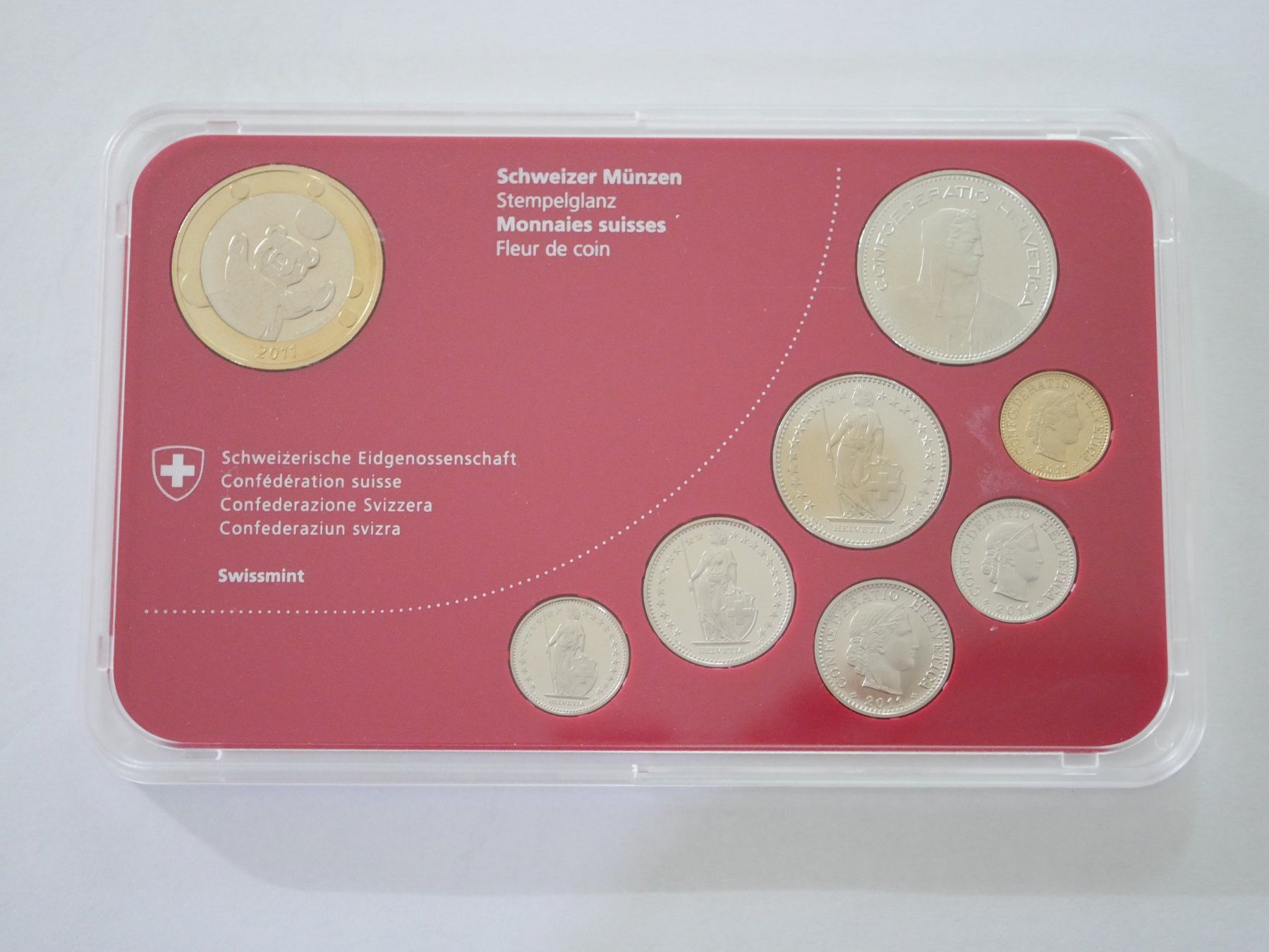 Tutti le monete: Schweizer Baby Münzsatz 2011 stgl ***TOP*** – Nuovo e nell'imballaggio originale da Kreuzlingen venduto da Samson01 1