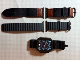 Apple Watch Ultra 3 Titan schwarz mit Milanaisearmband