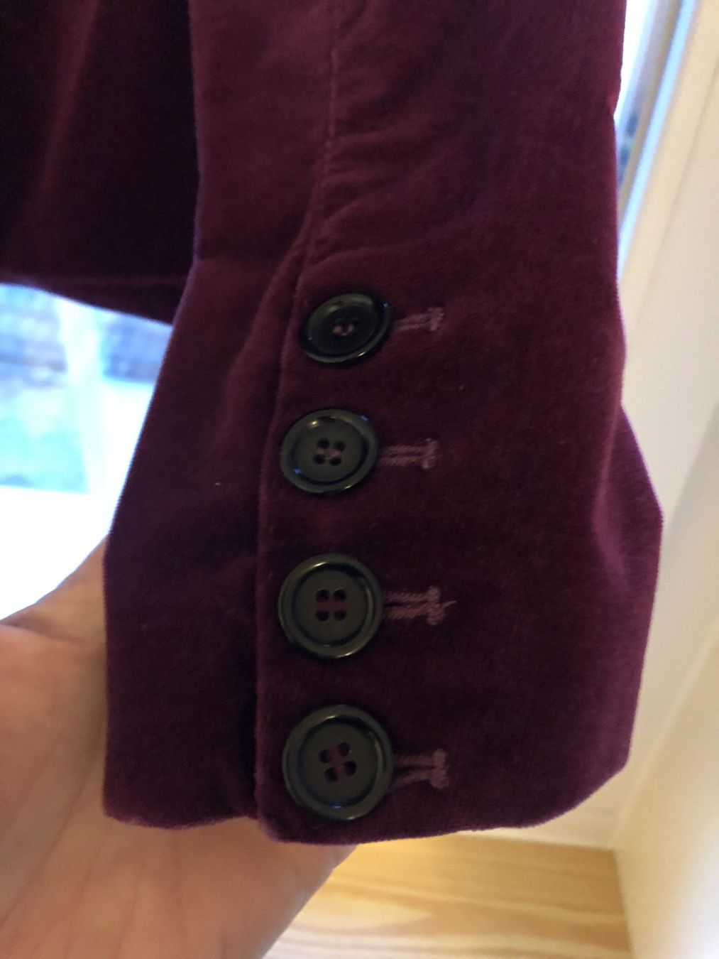 Jacken: Blazer, Jacket, Kostüm, violett, aus Samt, XS – Gebraucht aus Weissbad von Studently 2