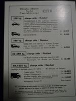 Prospekt Preisliste Citroen 1966 Panhard AMI6 AZAM-6 DS21 HY