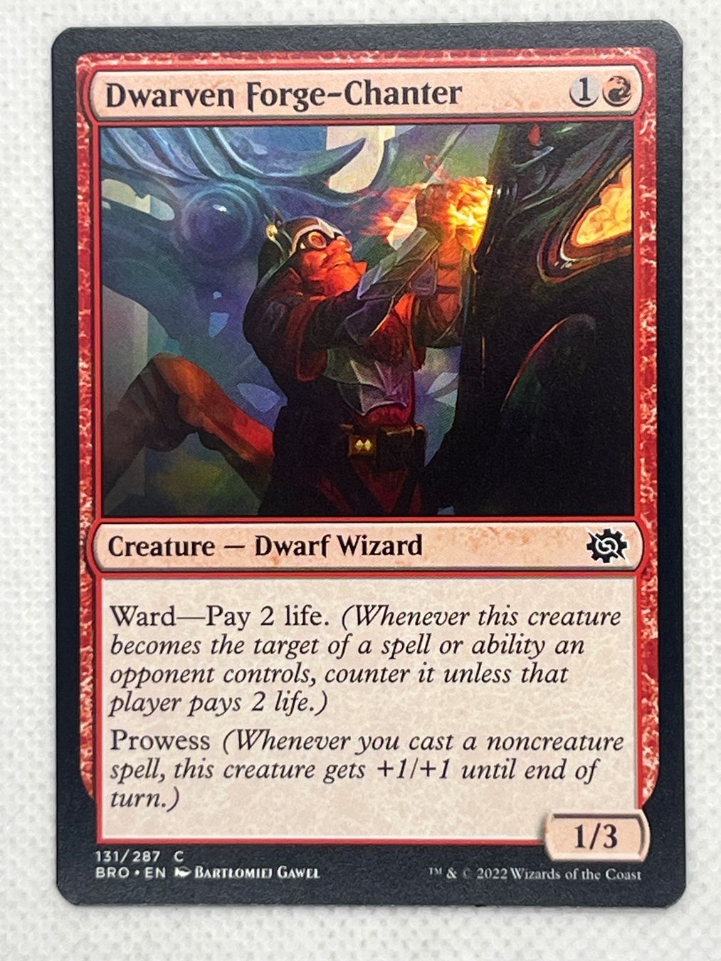 Magic The Gathering Carte collezionabili: MTG Dwarven Forge-Chanter BRO 131 Englisch Common – Usato da Hinterkappelen venduto da Kim1992