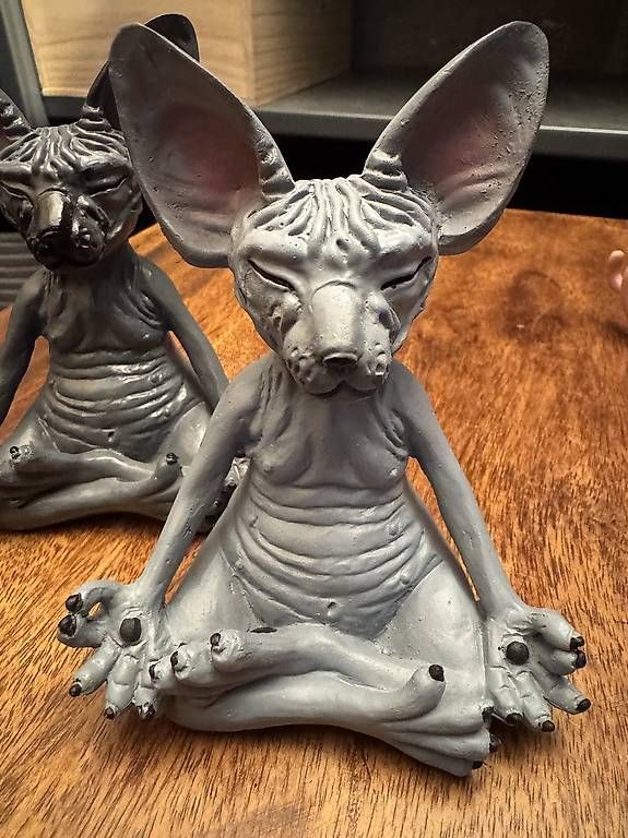Statuette: Statuettes chat Sphynx en méditation 13 cm – Usato da Versoix venduto da Tamaze47 4