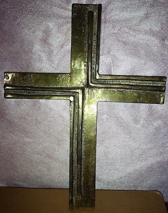 Sculture & Statue: Kreuz aus Messing Jesch – Nuovo (secondo la descrizione) da Lutzenberg venduto da Pinschi01