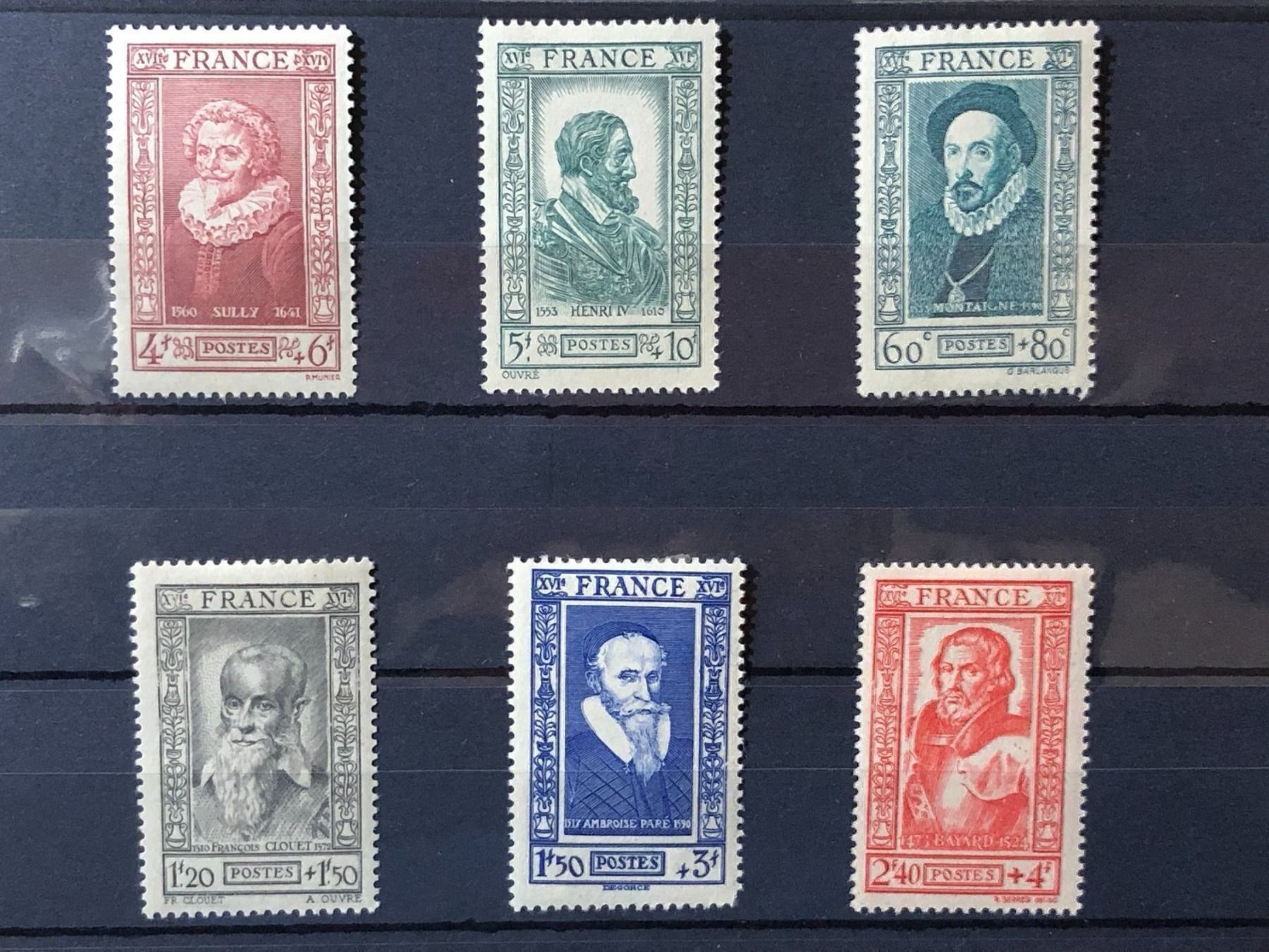 Tutti i francobolli: Série célébrités complète Neuve 1943* – Nuovo e nell'imballaggio originale da Lausanne venduto da ffhoud