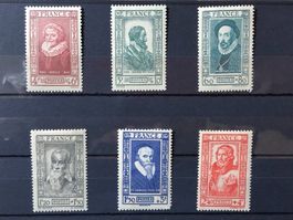 Série célébrités complète Neuve 1943*