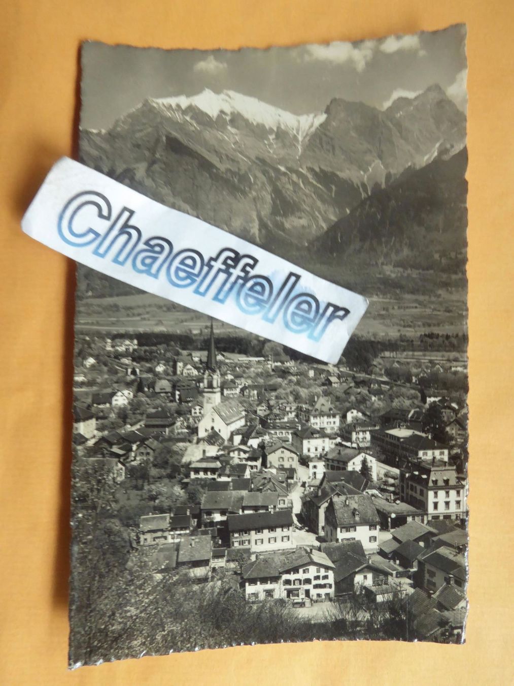 Cartoline postali: Bad Ragaz mit Falknis   509 – Usato da Zürich venduto da Chaeffeler