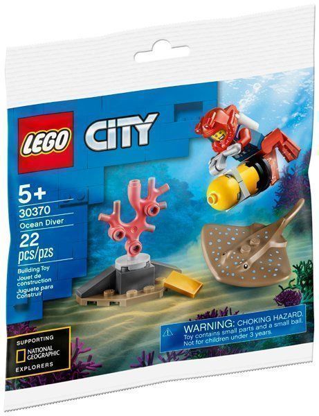 Lego Kit di costruzioni: Lego City 30370 Diver polybag – Nuovo e nell'imballaggio originale da Basadingen venduto da NekoBricks