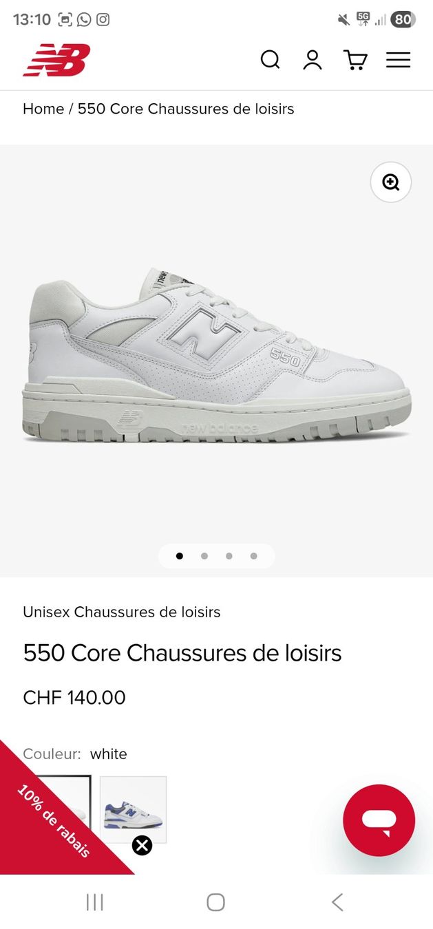Scarpe da uomo: New Balance 550 Core Sneakers – Nuovo e nell'imballaggio originale da La Chaux-de-Fonds venduto da little_bubble 2