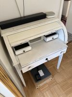 Schreibtisch mit Rollladen weiss Shabby Chic Stil