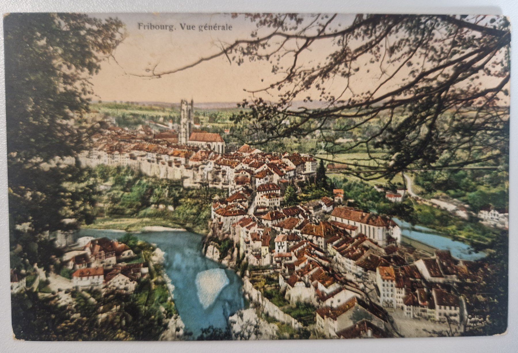 Cartoline postali: Fribourg. Vue générale  alt/RAR – Nuovo (secondo la descrizione) da Melchnau venduto da Arthurius