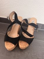 Plateforme Sandalen Steve Madden schwarz Kork 
