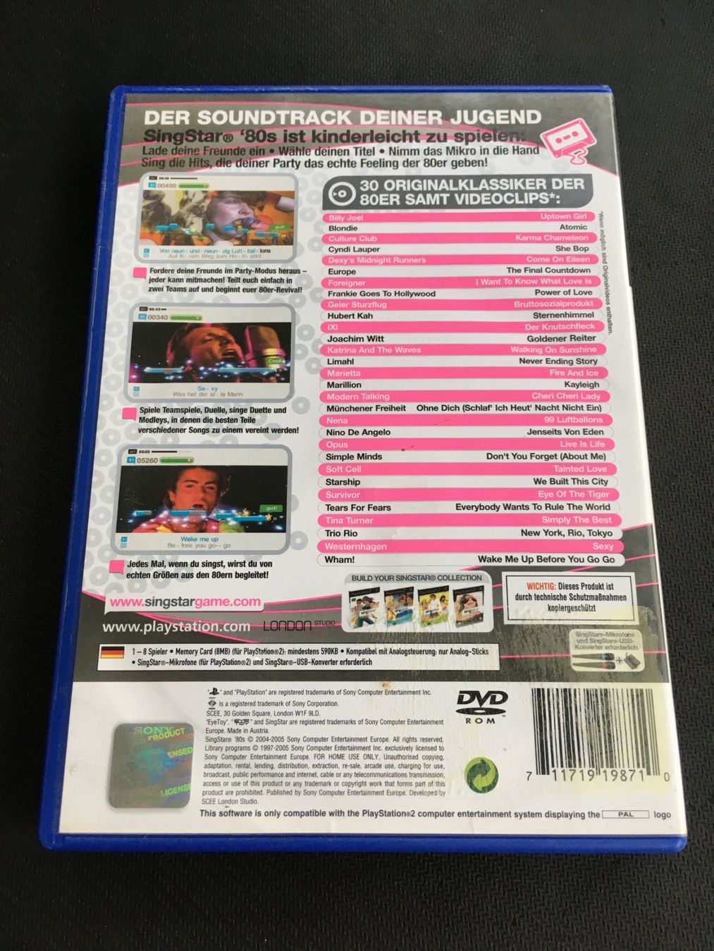 Sony Spiele: Singstar 80's - PS2 Playstation 2 – Gebraucht aus St.Gallen von sjosjo 1