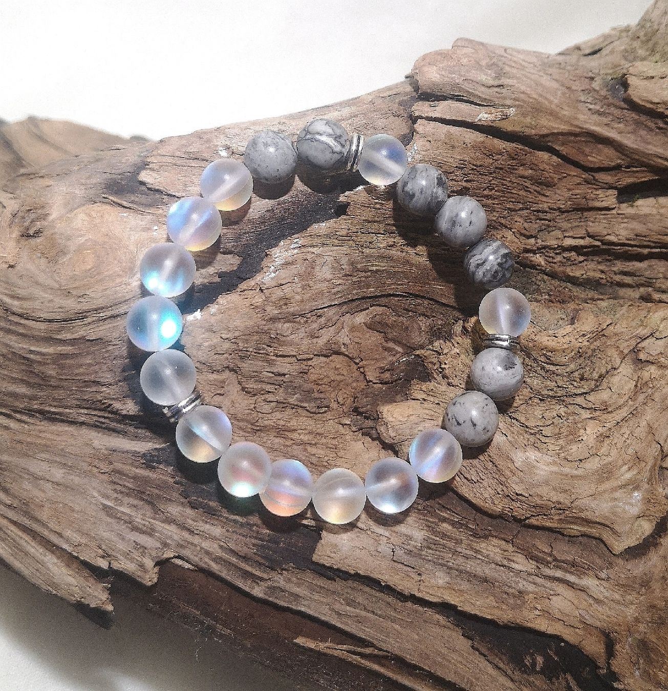 Armbänder & -reifen: 1 Stk Kristall-grau Steinarmk. - Spendenaktion – Neu (gemäss Beschreibung) aus Unterkulm von Nachtigall 2