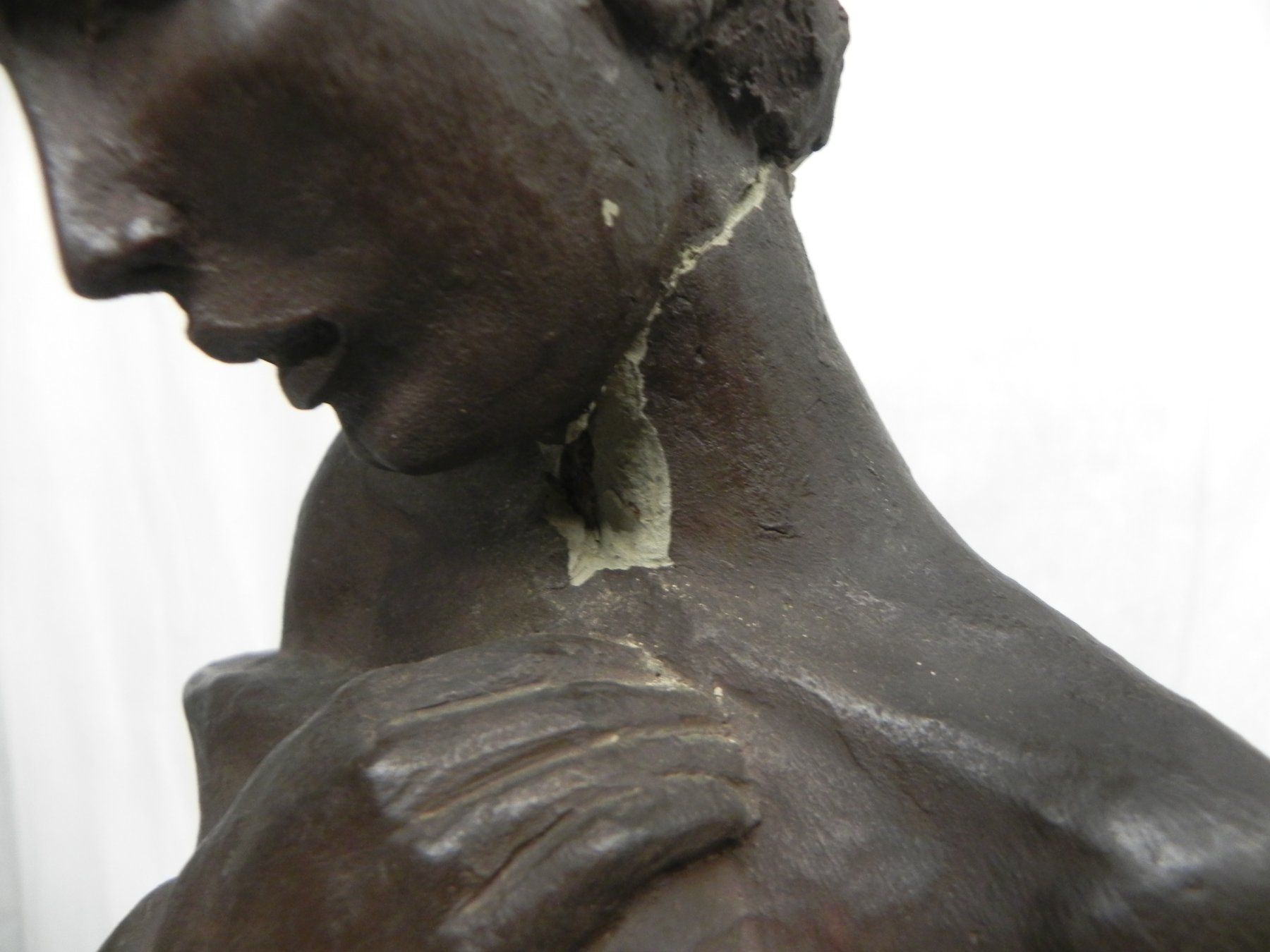 Sculture & Statue: Antike Ton Figur Elegante Frau – Usato da Basel venduto da sellout007 7