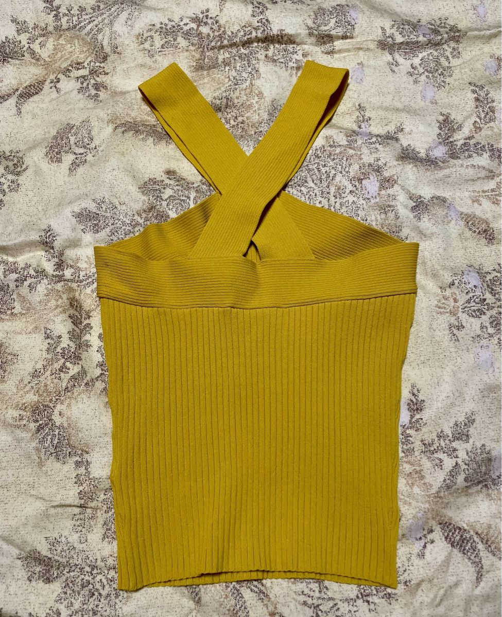 Sandro Top: Sandro - T 1, Stylish top, jaune – Nuovo (secondo la descrizione) da Genève venduto da Rio10 2