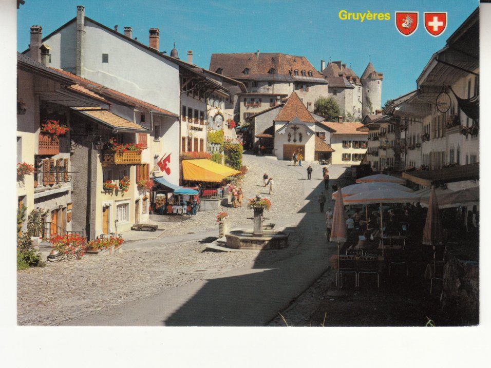 Cartoline postali: Gruyères ca. 1970 – Usato da Bürglen TG venduto da StampGraf