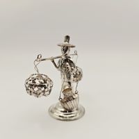 Silber Figur 925 Silber Asien Körbe