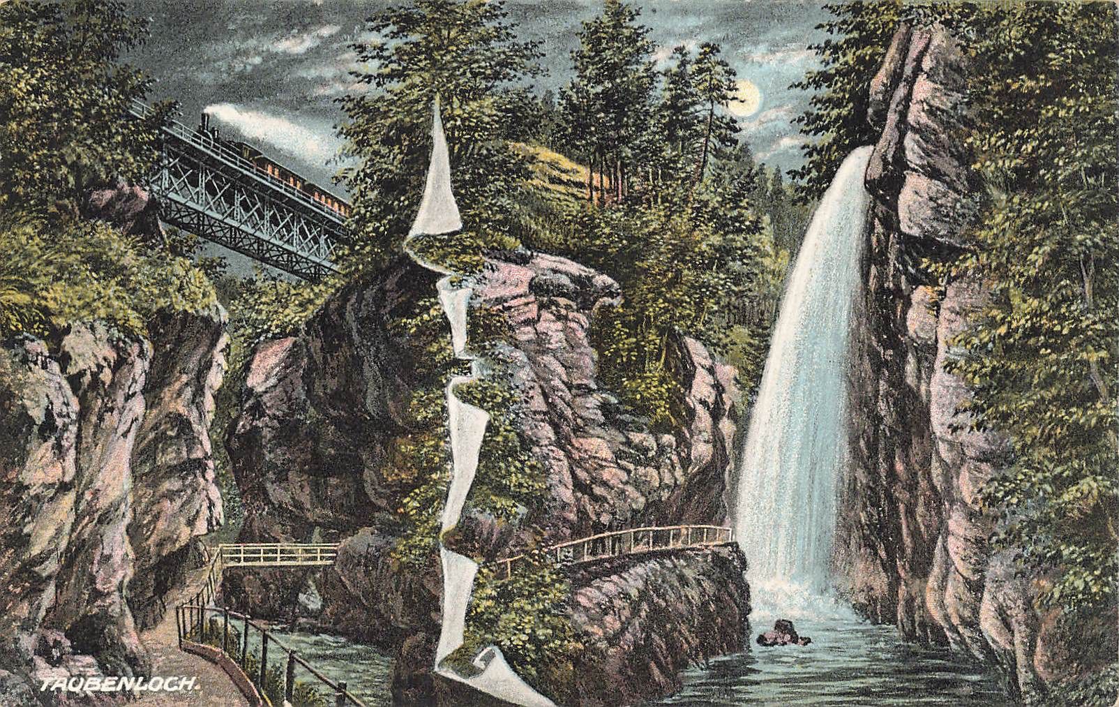 Cartoline postali: Taubenloch Eisenbahn – Usato da Biasca venduto da Blenio71