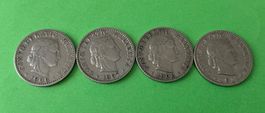 20 Rappen / 1906 - 1907 - 1908 + 1911