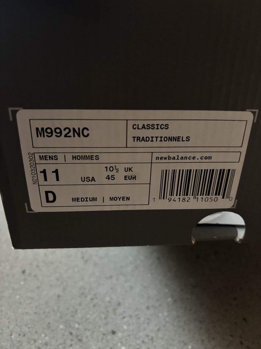 New Balance Scarpe da uomo: New Balance 992 Nimbus Cloud White – Nuovo (secondo la descrizione) da Schlieren venduto da lau_jvz6 2
