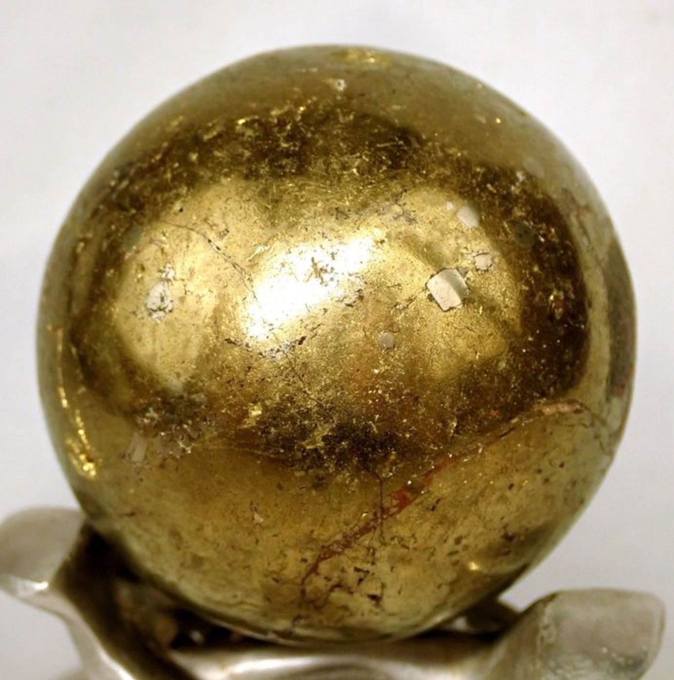 Minerali & Pietre curative: Seltene goldene Chalkopyrit-Kugel – Usato da Winterthur venduto da ArT-78 3