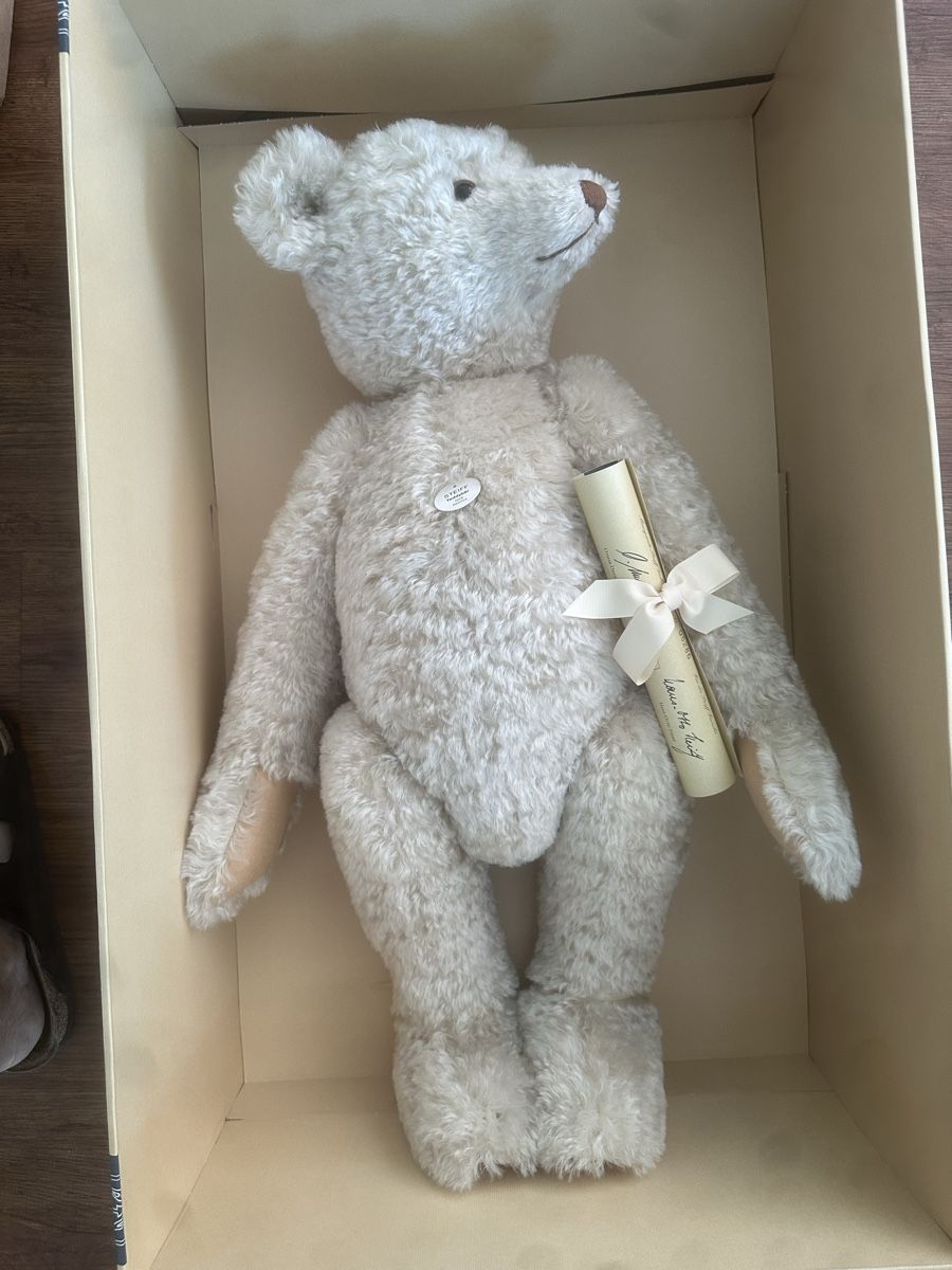 Steiff Spielzeuge: Steiff Teddy 65 cm 1908 rep. Mohair  – Neu und originalverpackt aus Herbriggen von Sehrazade 5