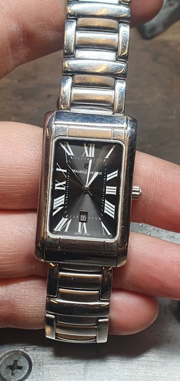 Maurice Lacroix Miros 89746 Men's 25mm Silver Rectangular Dial