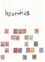 Mauritius Sammlung mit guten Marken und 3 Briefen