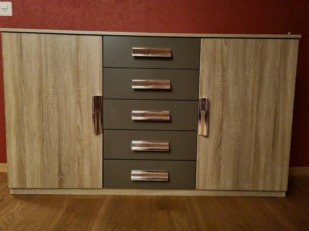 Cassettiere: Sideboard Kommode mit 6 Schubladen und 2 Türen – Usato da Blauen venduto da babuun