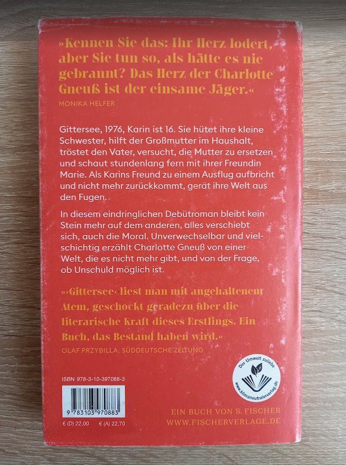 Libri: Gittersee - Charlotte Gneuss – Usato da Buttisholz venduto da valiuga 1