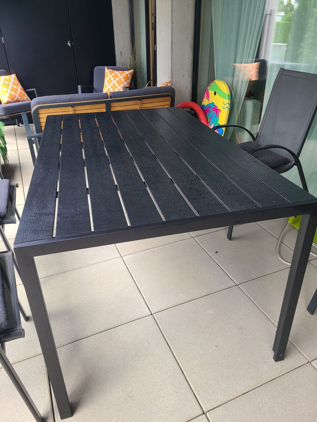 Gonser Tavoli: Gartentisch RIVI 150 x 90 cm schwarz – Usato da Diepoldsau venduto da komando2