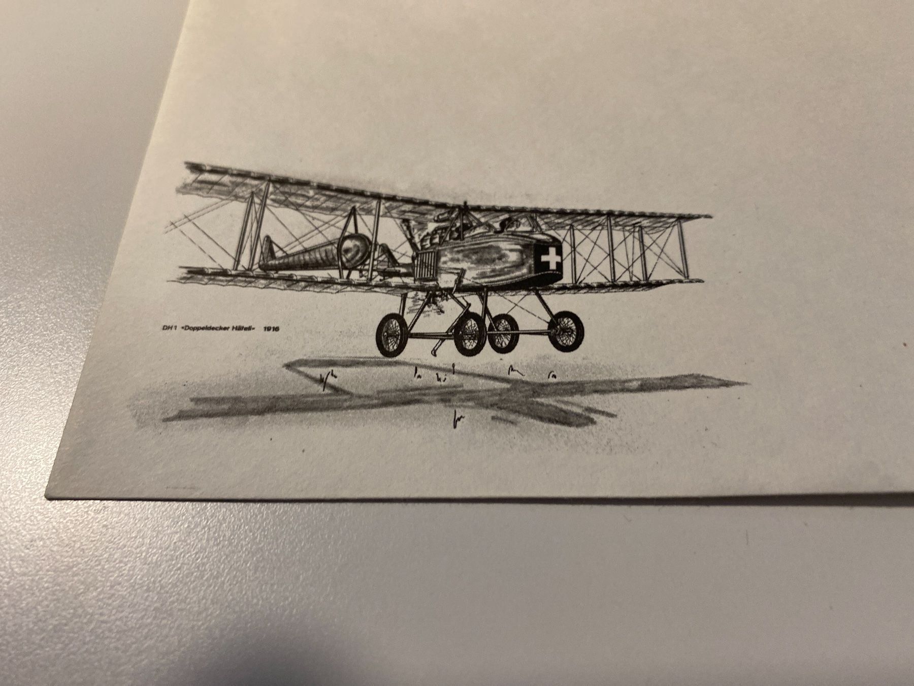 Cartoline postali: DH1 Doppeldecker Häfeli 1916 – Nuovo e nell'imballaggio originale da Zürich venduto da b.fabio 2