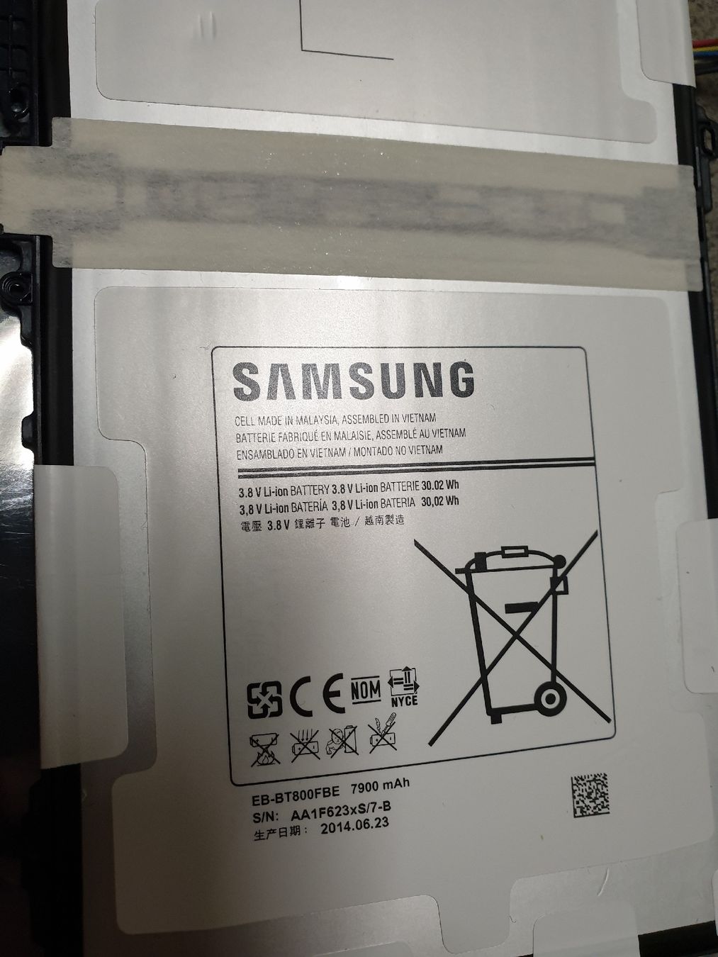 Samsung Batterie: Samsung Galaxy Tab S 10.5" Akku ? – Difettoso da Ittigen venduto da Ziok187 1