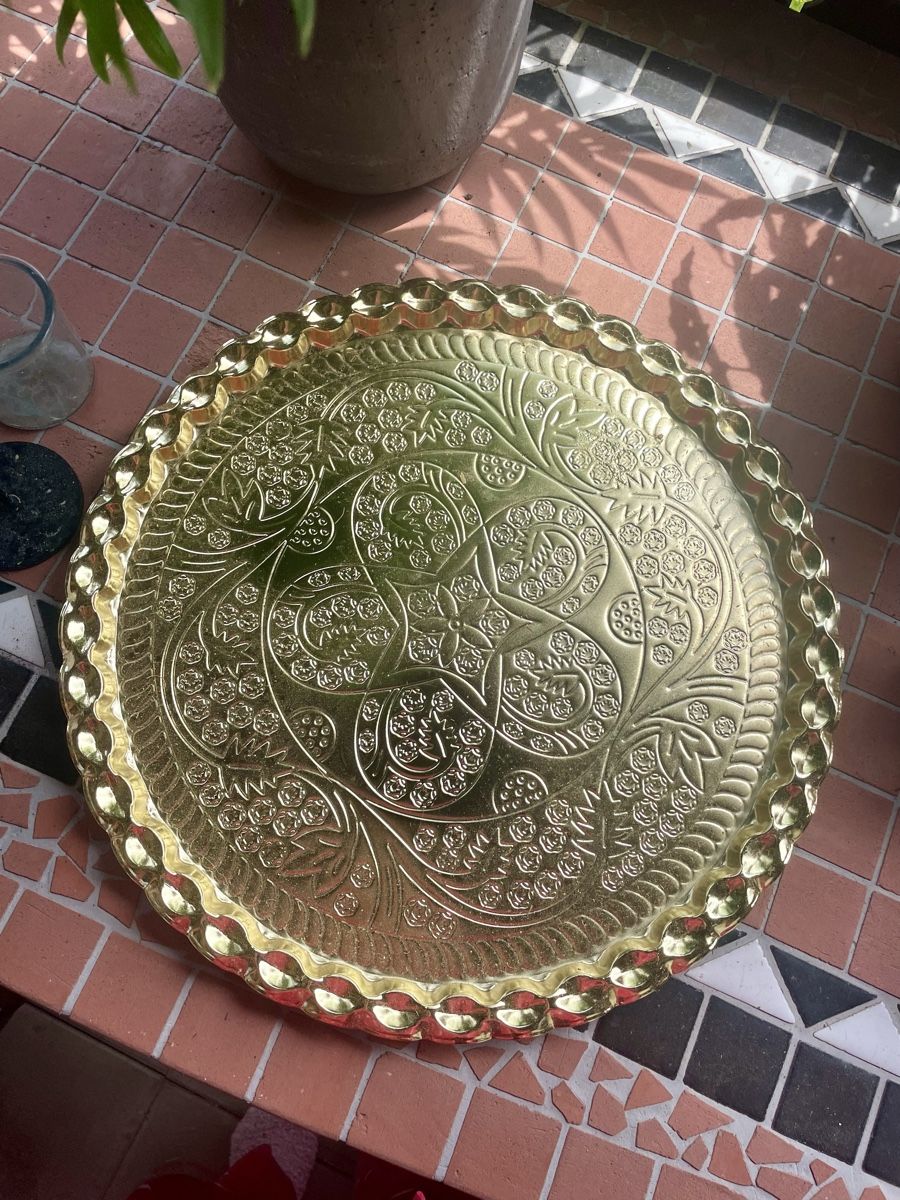 Tutte le decorazioni: Goldenes Dekotablett – Nuovo (secondo la descrizione) da Zuzwil BE venduto da raya00 1
