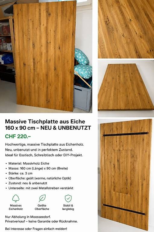 Tische: Tischplatte – Gebraucht aus Moosseedorf von lor_q9bd