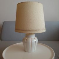 1983-89 Italien /Keramiklampe mit goldenen vertikalen Linien