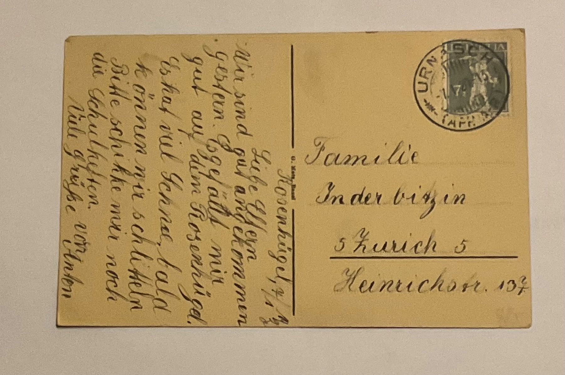 Cartoline postali: Urnäsch  2-Bild AK, 1920 – Usato da schlieren venduto da Retton 3