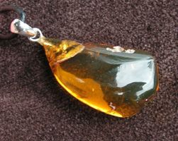 ♥ RAR: ANHÄNGER / MEXIKO BERNSTEIN - HONIG-GRÜN - TALISMAN ♥