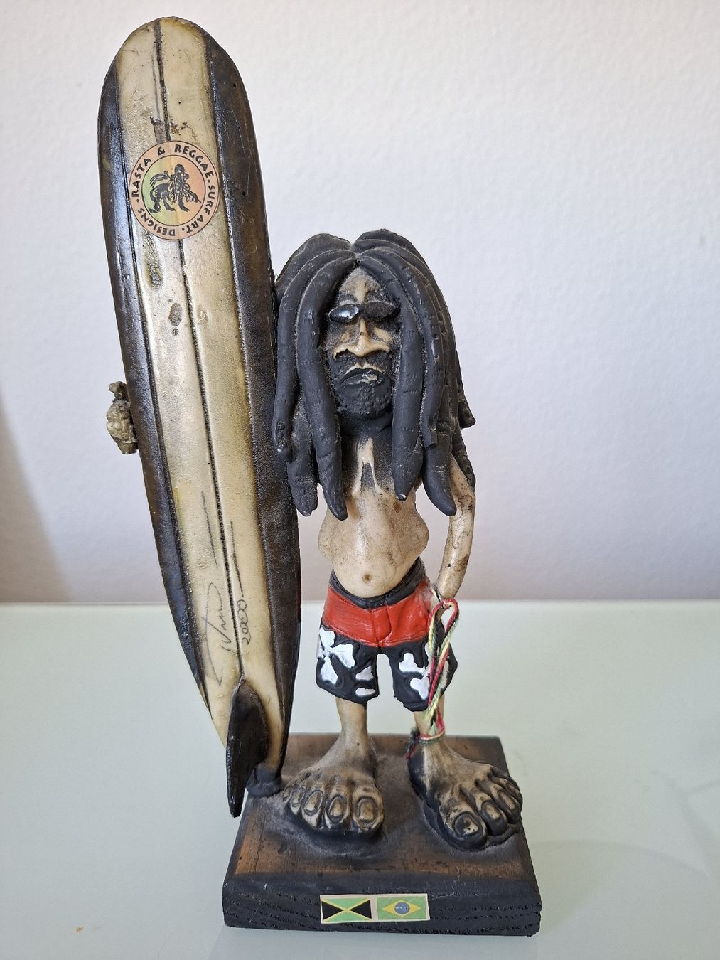 Statuette: Statuette Rasta Surfeur - Déco d'été originale et unique ! – Usato da Mézières VD venduto da Grymmjow1904 3