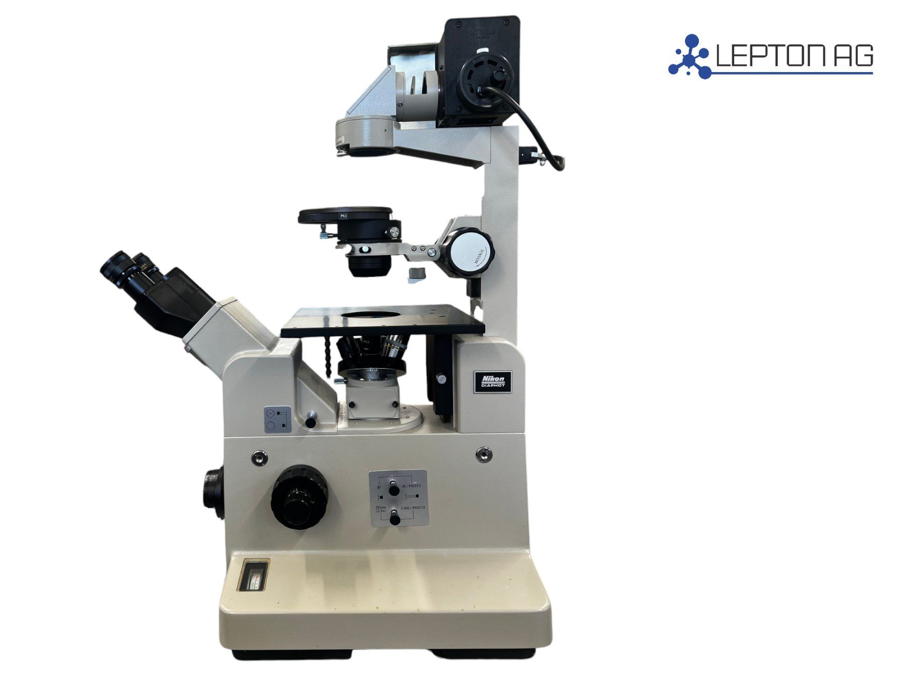 Accessori da laboratorio: Nikon Diaphot Inverted Phasenkontrast Mikroskop – Usato da Niederdorf venduto da LeptonAG_Labor 2