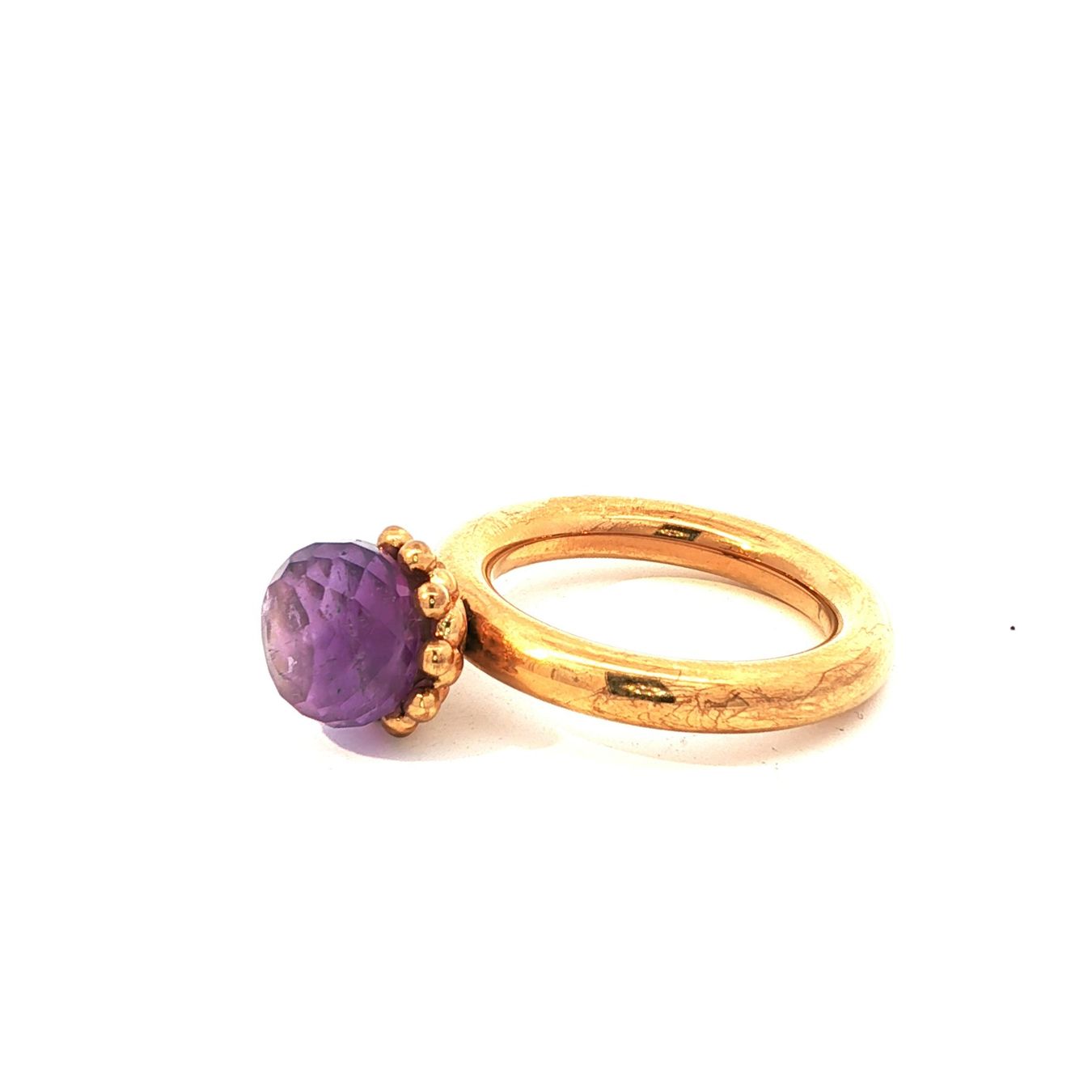 Olga Ribler Anelli: Edelstahl pneu Ring mit Amethyst Ringgrösse 61 – Nuovo (secondo la descrizione) da Luzern venduto da Schmuckoutlet 5