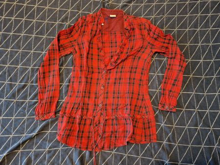 Esprit Bluse Karo rot 36