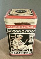 Antike alte Blechdose HAEMACOLADE m. Cacao von Stickelberger