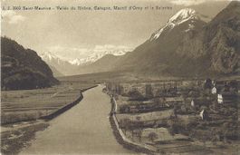 Saint-Maurice  -  Vallée  du  Rhône.  Cafogne, Massiv d'Orny