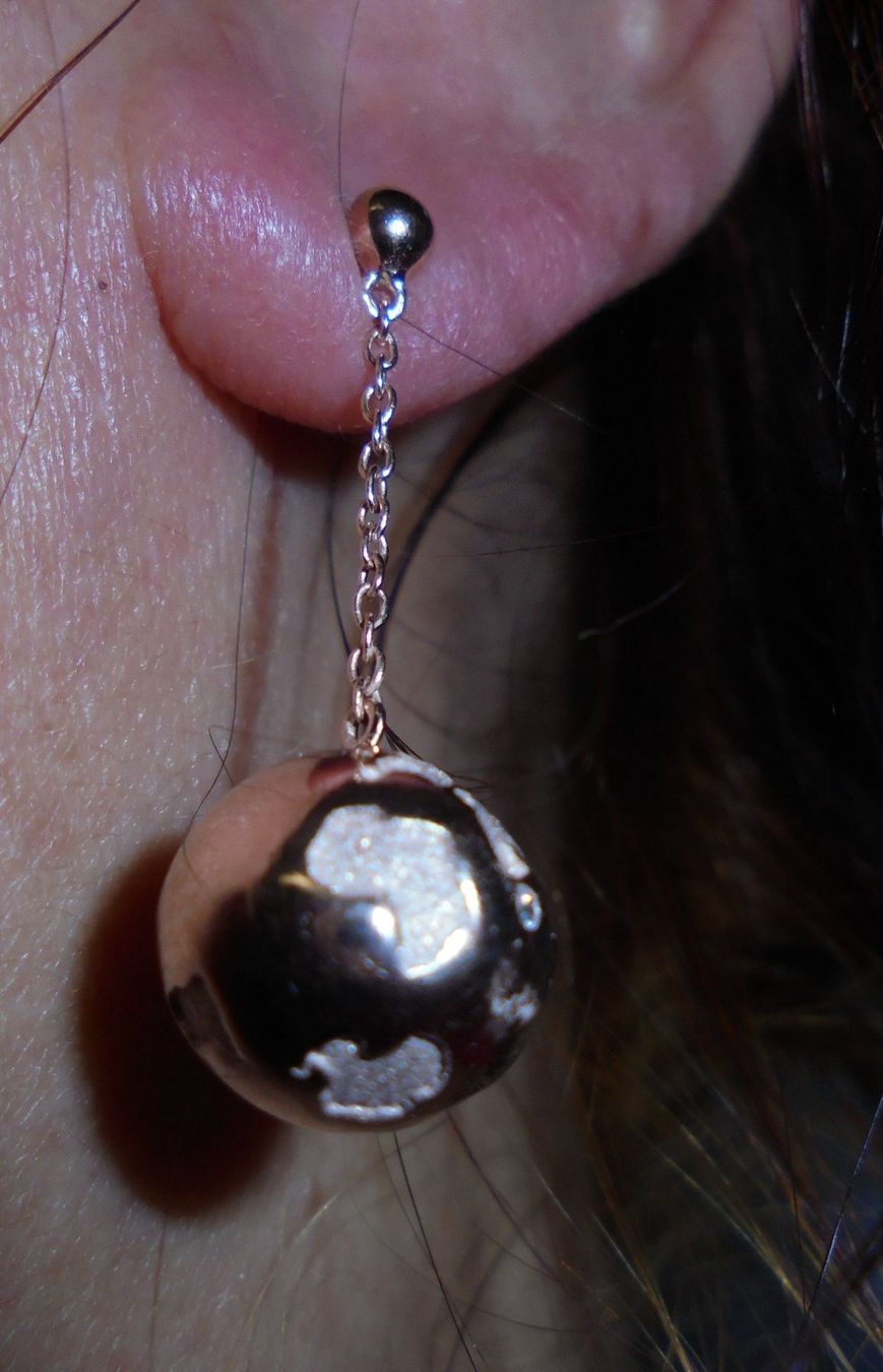 Boucles d'oreille: Echtschmuck: SI Brillant-Silberohrstecker, vergoldet – Neuf (Voir description) à Zuchwil par maumauchi 9