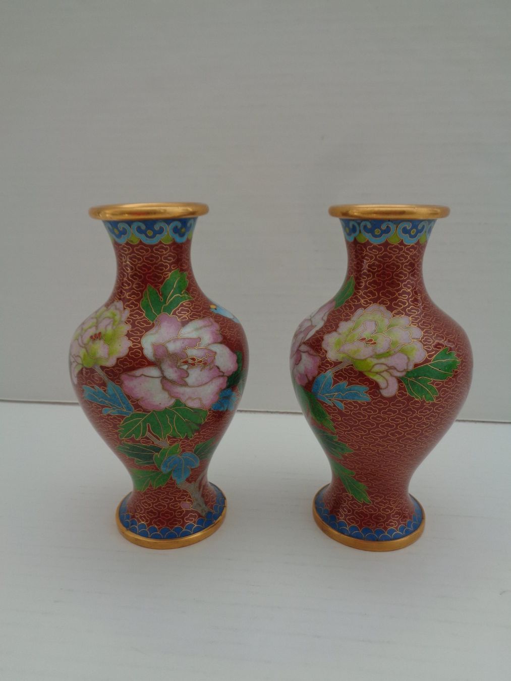 Vasi & Recipienti: 1 Paar Cloisonné Vasen China – Usato da Chur venduto da omonia 3