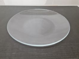 Sehr flache Glasteller, 16 Stk., 24 cm