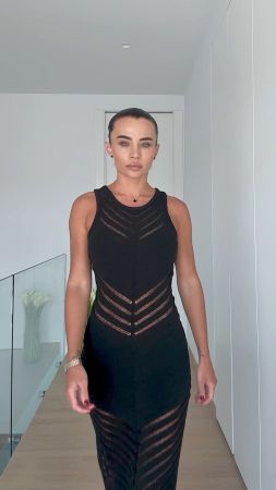 Knitted Boho style Maxi Dress