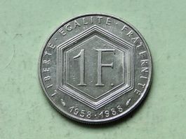 1 Franc  France 1988 - De Gaulle